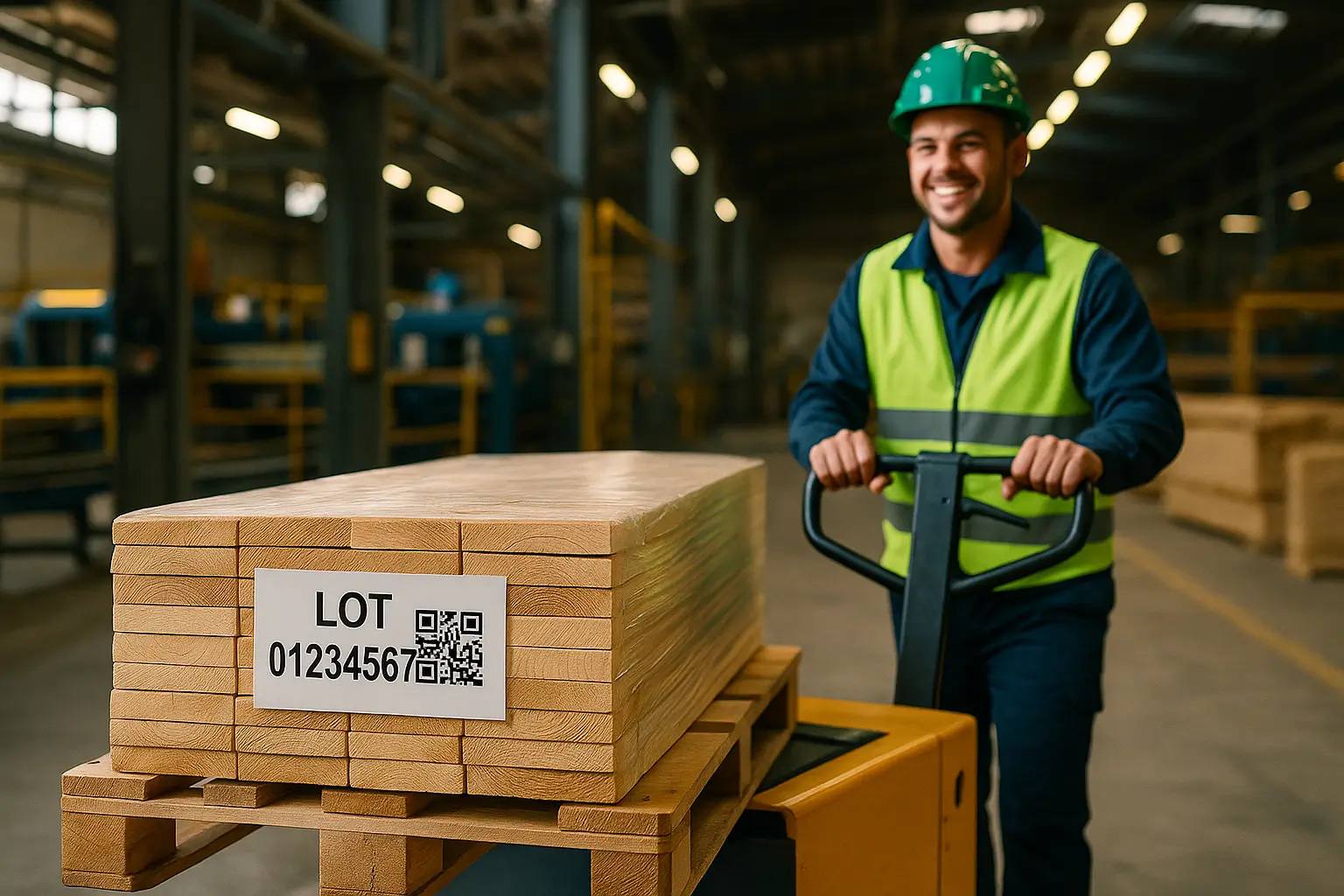 транспортировка пиломатериалов внутри производства