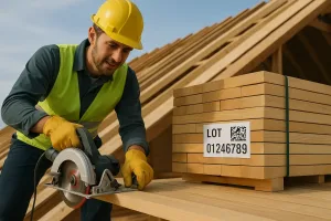 установка кровельной доски из пиломатериалов