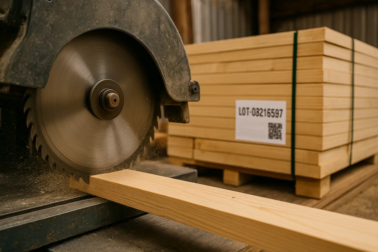 распил пиломатериалов на станке